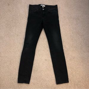 Forever 21 Women’s High Rise Skinny Fit Distressed Stretch Jeans
